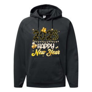 Happy New Year Party 2025 Ballon Family Matching Performance Fleece Hoodie