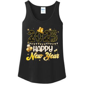 Happy New Year Party 2025 Ballon Family Matching Ladies Essential Tank