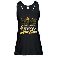 Happy New Year Party 2025 Ballon Family Matching Ladies Essential Flowy Tank