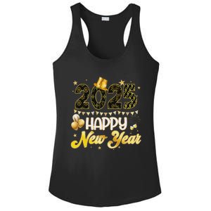 Happy New Year Party 2025 Ballon Family Matching Ladies PosiCharge Competitor Racerback Tank