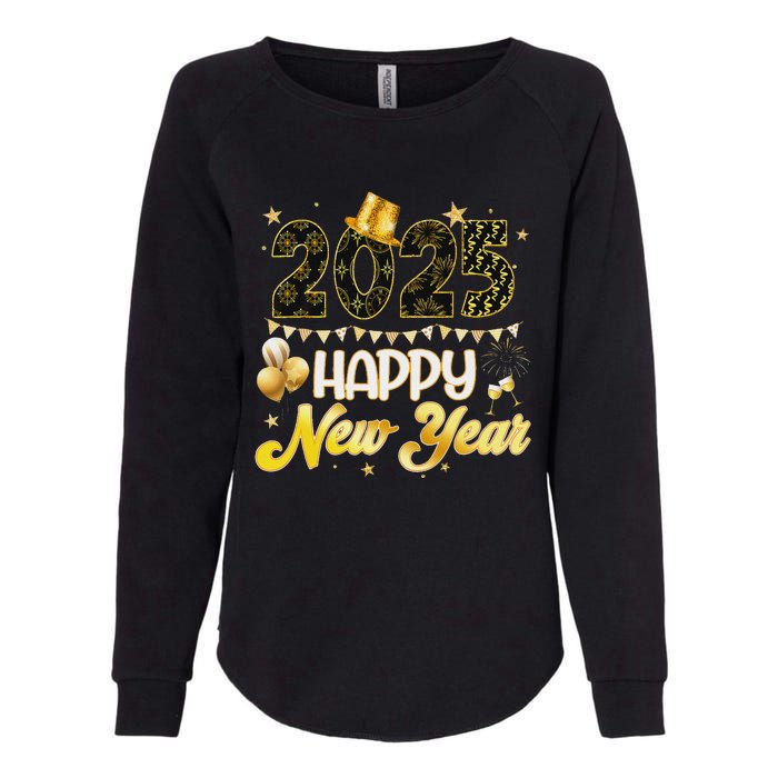 Happy New Year Party 2025 Ballon Family Matching Womens California Wash Sweatshirt