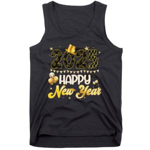 Happy New Year Party 2025 Ballon Family Matching Tank Top