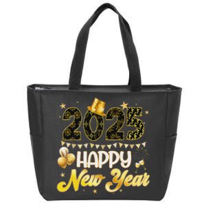 Happy New Year Party 2025 Ballon Family Matching Zip Tote Bag