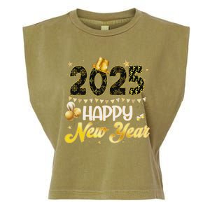 Happy New Year Party 2025 Ballon Family Matching Garment-Dyed Women's Muscle Tee