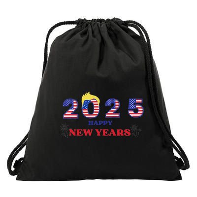Happy New Years 2025 Trump Make New Years Great Drawstring Bag