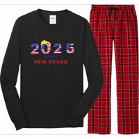 Happy New Years 2025 Trump Make New Years Great Long Sleeve Pajama Set