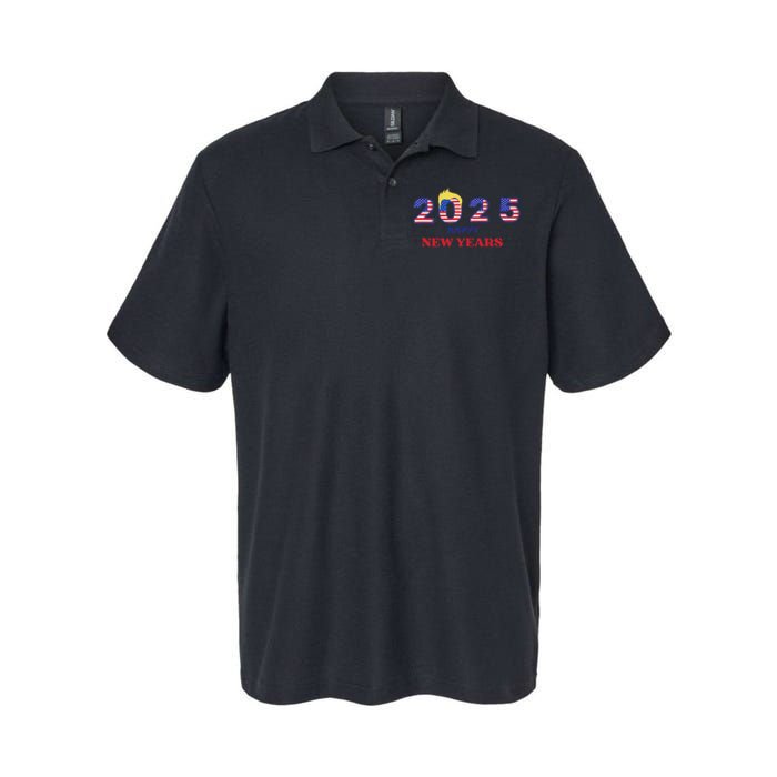 Happy New Years 2025 Trump Make New Years Great Softstyle Adult Sport Polo