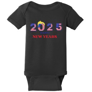 Happy New Years 2025 Trump Make New Years Great Baby Bodysuit