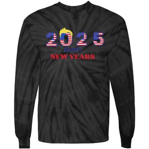 Happy New Years 2025 Trump Make New Years Great Tie-Dye Long Sleeve Shirt