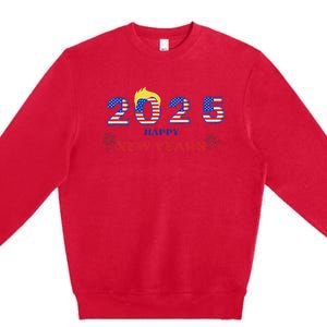 Happy New Years 2025 Trump Make New Years Great Premium Crewneck Sweatshirt