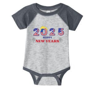 Happy New Years 2025 Trump Make New Years Great Infant Baby Jersey Bodysuit