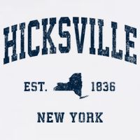 Hicksville New York Ny Vintage Athletic T-Shirt
