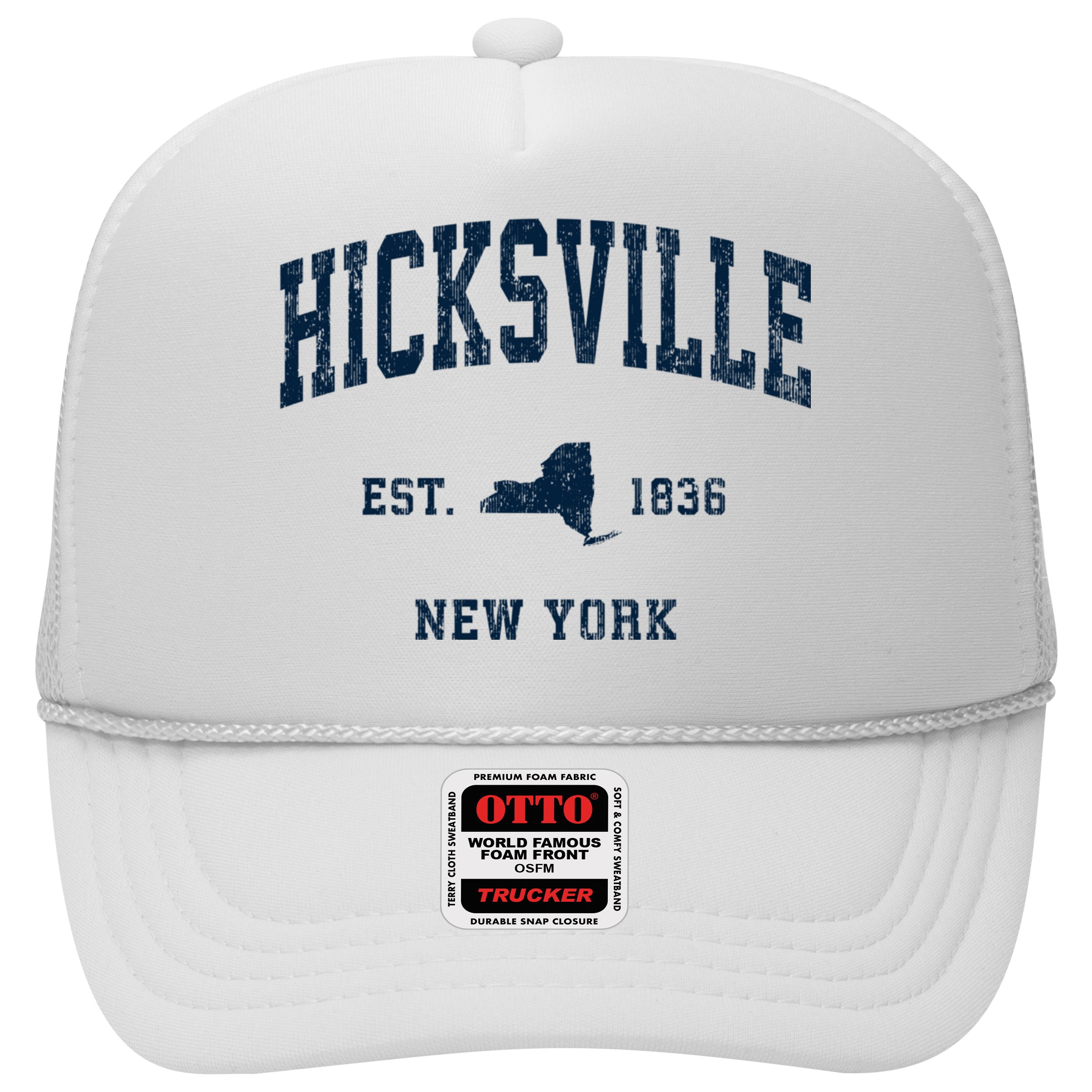 Hicksville New York Ny Vintage Athletic Hat