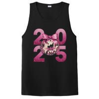 Happy New Year 2025 Disco Ball Coquette Bow Family PosiCharge Competitor Tank