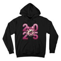 Happy New Year 2025 Disco Ball Coquette Bow Family Tall Hoodie