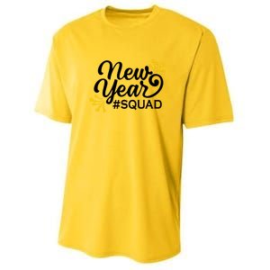 Happy New Year Squad Family Matching Gift For New Years Eve Cool Gift Youth Performance Sprint T-Shirt