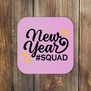 Happy New Year Squad Family Matching Gift For New Years Eve Cool Gift Coaster