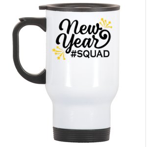 Happy New Year Squad Family Matching Gift For New Years Eve Cool Gift Stainless Steel Travel Mug