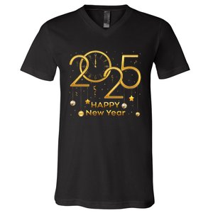 Happy New Year Party 2025 S Family Matching Fireworks V-Neck T-Shirt