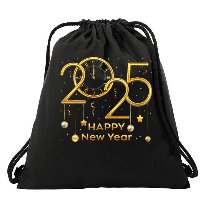 Happy New Year Party 2025 S Family Matching Fireworks Drawstring Bag