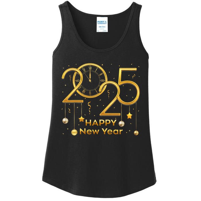 Happy New Year Party 2025 S Family Matching Fireworks Ladies Essential Tank