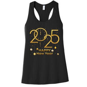 Happy New Year Party 2025 S Family Matching Fireworks Women's Racerback Tank