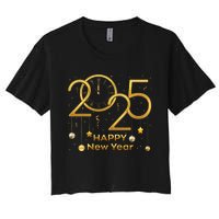 Happy New Year Party 2025 S Family Matching Fireworks Women's Crop Top Tee