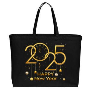 Happy New Year Party 2025 S Family Matching Fireworks Cotton Canvas Jumbo Tote