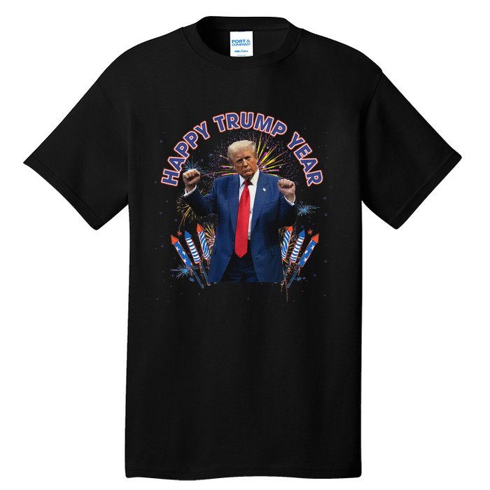 Happy New Year Party 2025 Trump 2024 Take America Back Tall T-Shirt