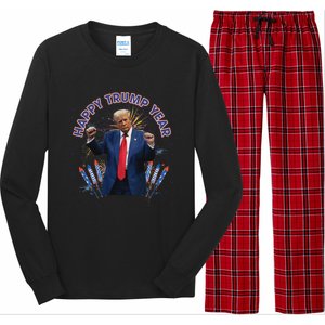 Happy New Year Party 2025 Trump 2024 Take America Back Long Sleeve Pajama Set