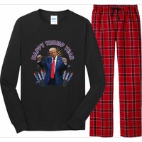 Happy New Year Party 2025 Trump 2024 Take America Back Long Sleeve Pajama Set