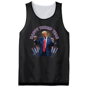 Happy New Year Party 2025 Trump 2024 Take America Back Mesh Reversible Basketball Jersey Tank