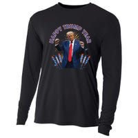 Happy New Year Party 2025 Trump 2024 Take America Back Cooling Performance Long Sleeve Crew