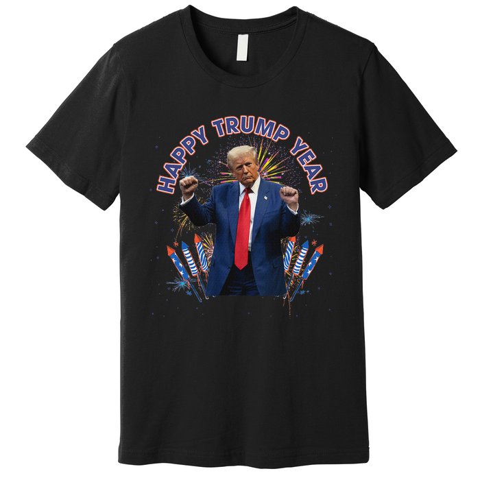 Happy New Year Party 2025 Trump 2024 Take America Back Premium T-Shirt