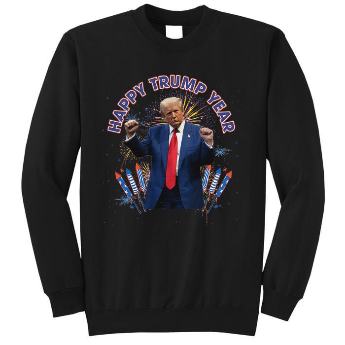 Happy New Year Party 2025 Trump 2024 Take America Back Tall Sweatshirt