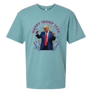 Happy New Year Party 2025 Trump 2024 Take America Back Sueded Cloud Jersey T-Shirt