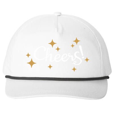 Happy New Years Cheers To A New Year Holidays Celebration Meaningful Gift Snapback Five-Panel Rope Hat