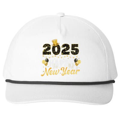 Happy New Year Eve Party 2025 Family Matching Fireworks Snapback Five-Panel Rope Hat