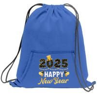 Happy New Year Eve Party 2025 Family Matching Fireworks Sweatshirt Cinch Pack Bag