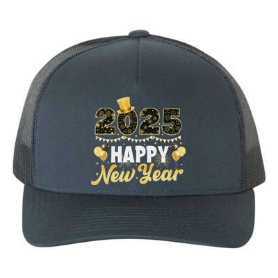 Happy New Year Eve Party 2025 Family Matching Fireworks Yupoong Adult 5-Panel Trucker Hat