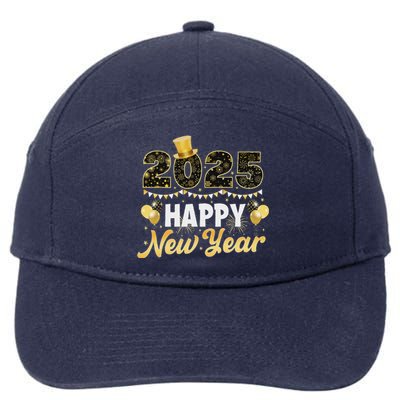 Happy New Year Eve Party 2025 Family Matching Fireworks 7-Panel Snapback Hat