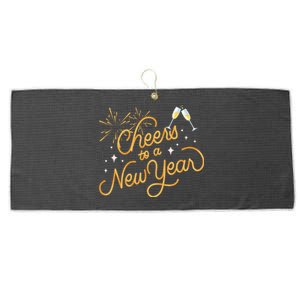 Happy New Years Eve Cheers To A New Year Gift Large Microfiber Waffle Golf Towel