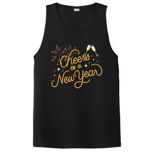 Happy New Years Eve Cheers To A New Year Gift PosiCharge Competitor Tank