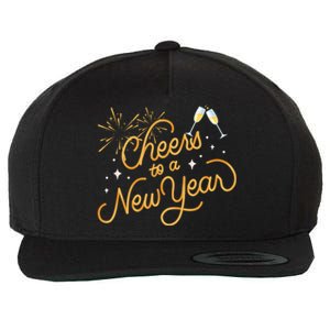 Happy New Years Eve Cheers To A New Year Gift Wool Snapback Cap