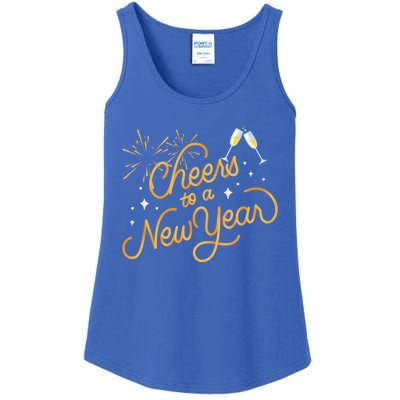 Happy New Years Eve Cheers To A New Year Gift Ladies Essential Tank