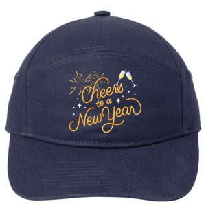 Happy New Years Eve Cheers To A New Year Gift 7-Panel Snapback Hat