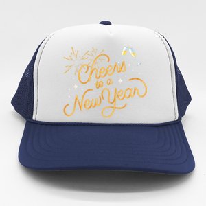 Happy New Years Eve Cheers To A New Year Gift Trucker Hat