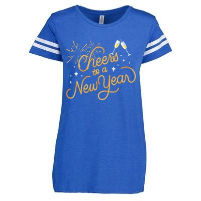 Happy New Years Eve Cheers To A New Year Gift Enza Ladies Jersey Football T-Shirt