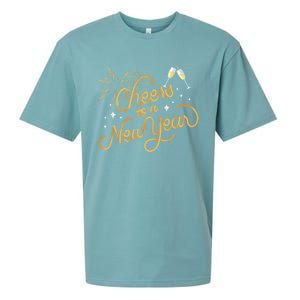 Happy New Years Eve Cheers To A New Year Gift Sueded Cloud Jersey T-Shirt