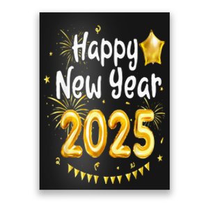 Happy New Year 2025 Family Reunion Party New Year Eve Poster